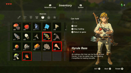 BotW - Gather the Ingredients