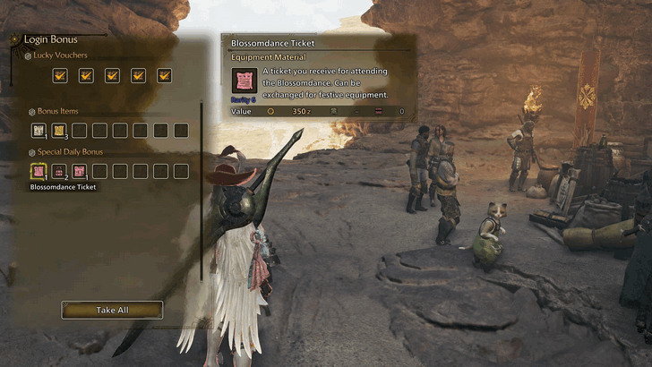 Login Bonus Blossomdance Ticket