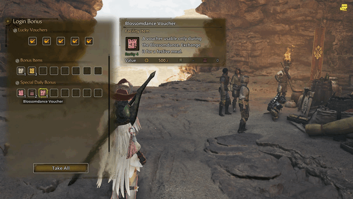 Login Bonus Blossomdance Voucher