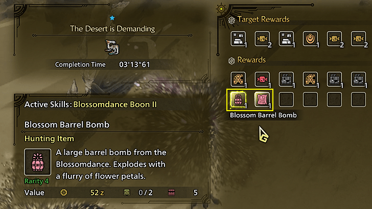 Blossomdance Boon Bonus items