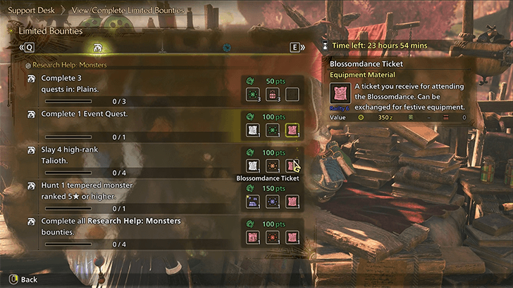 Blossomdance Ticket Limited Bounty