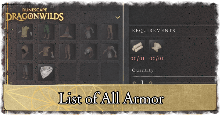 Runescape Dragonwilds Armor List