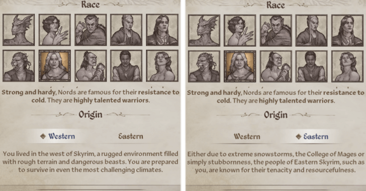 Western and Eastern Nord Origins