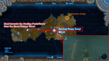 BotW - Duelling Peaks Map and Overview