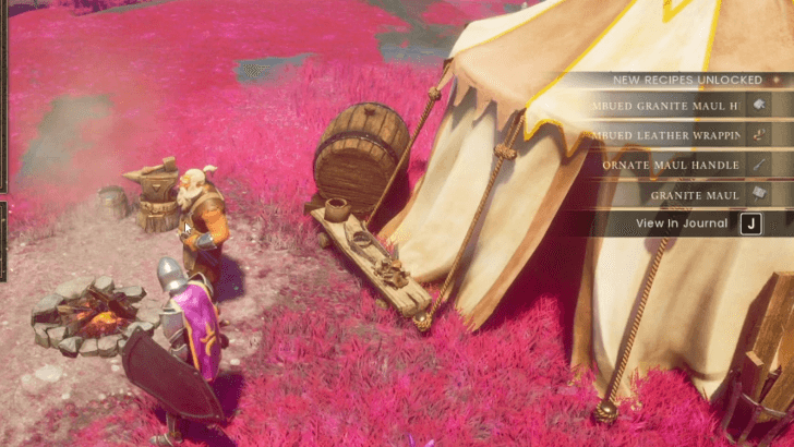 unlocked recipes with Imbued Granite Maul Head