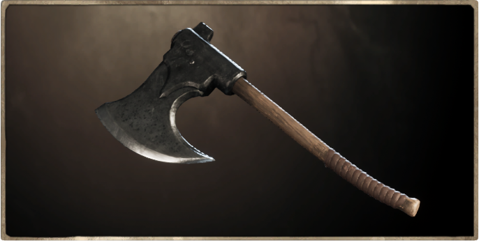 Rusty Iron War Axe