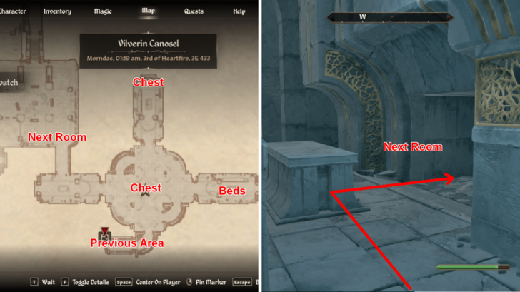 Room with Three Hallway