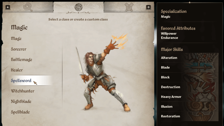 Spellsword Class