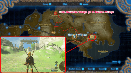 The Legend of Zelda Breath of the Wild (BotW) - Hateno Village Map and Overview