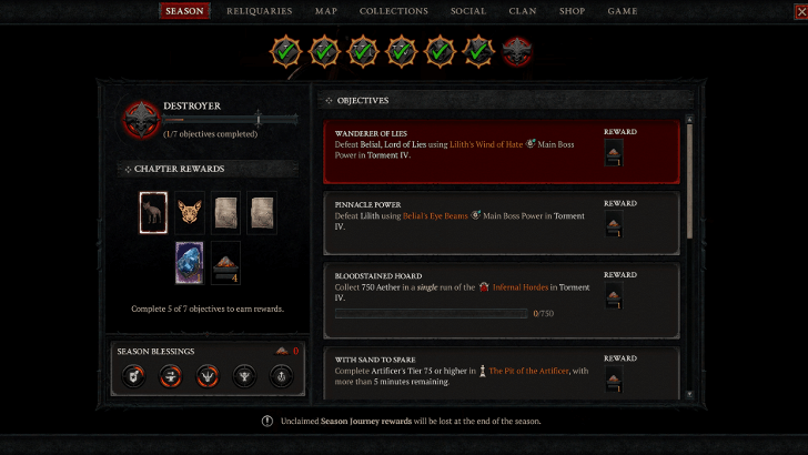 Diablo 4 - Season Journey