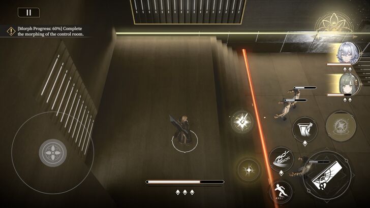 Take Out Enemies While Avoiding a Laser Beam