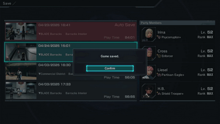 Xenoblade Chronicles X Save Game and Quit