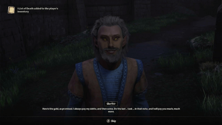 TES IV Oblivion Garthir Gives List of Death