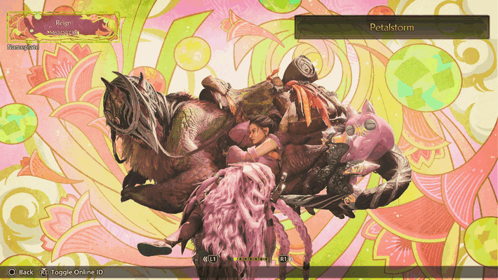 Temari in Spring Nameplate