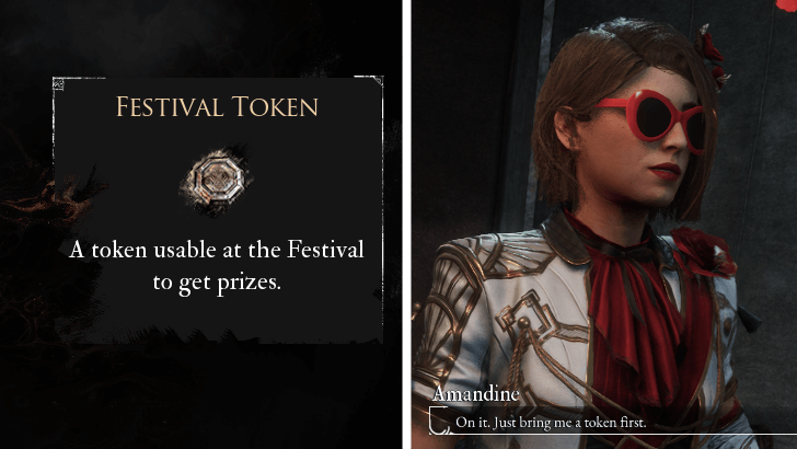Use Festival Token to exchange items