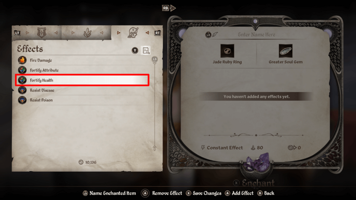 Select Enchantment Effect