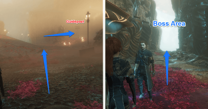 Path to the Boss Area in Flying Waters