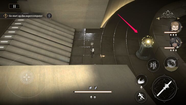 Interact with the Glowing Object