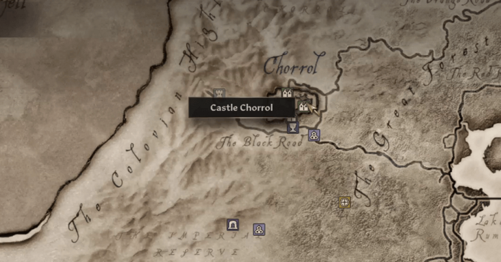 Canvas the Castle Starting Location Map