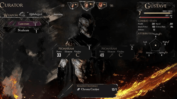 Choose Which Weapon to Upgrade