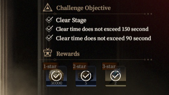 Time Clear Rewards