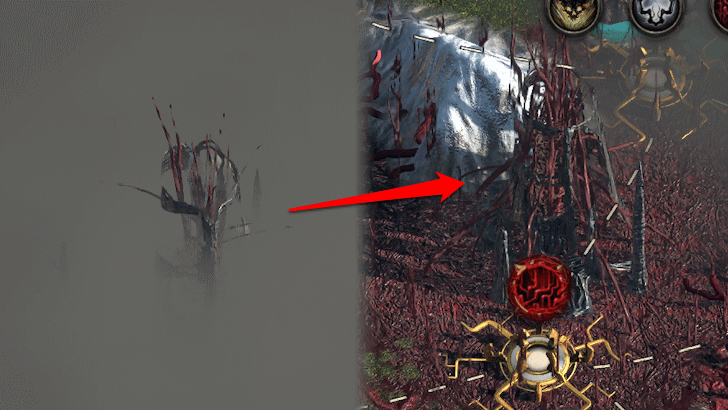 Path of Exile - Search for Corrupted Structures in the Fog
