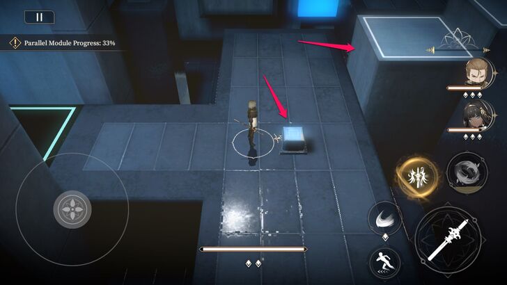 Hit the Node to Lower the Platform