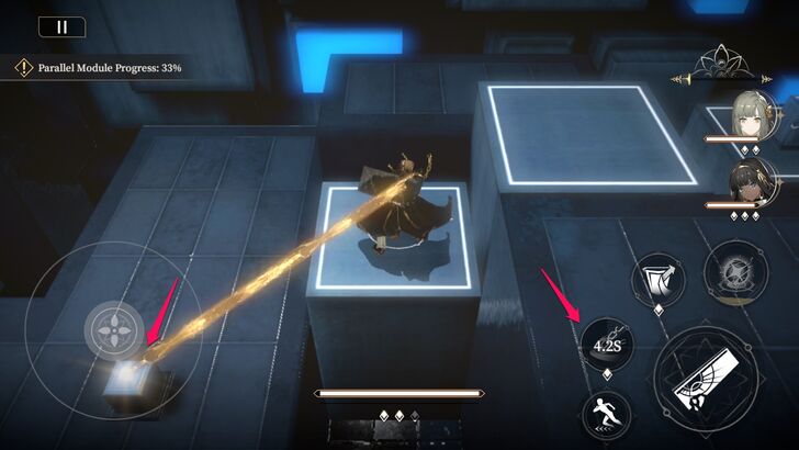 Use Shamash First Skill to Hit the Node