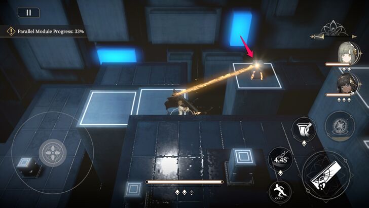 Use Shamash First Skill to Hit the Node