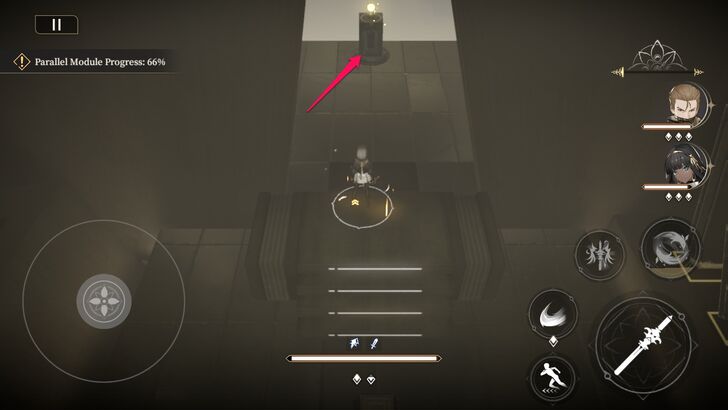 Interact with the Glowing Object