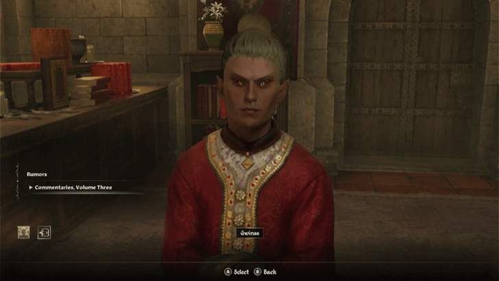 TES IV Oblivion Talk to Gwinas