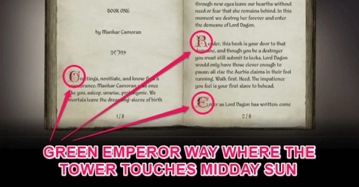 TES IV Oblivion Mythic Dawn Book Riddle Solution