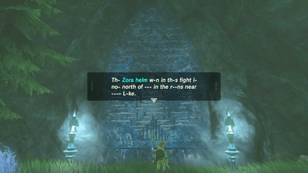 Legend of Zelda Breath of the Wilds (BotW) - Zora Helm Clue
