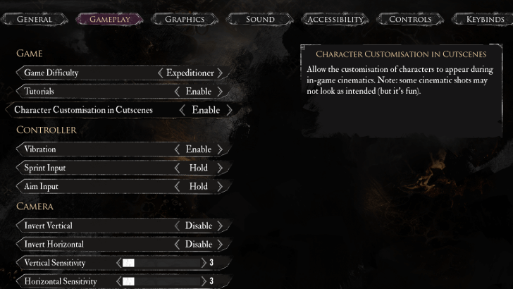Expedition 33 - You Can Disable Character Customisation in the Settings