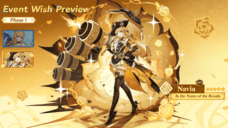 Genshin Impact - 5.6 Phase 1 Banners - Navia