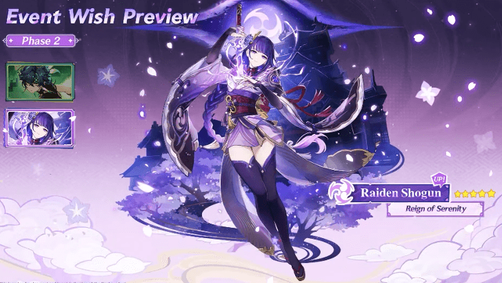 Genshin Impact - 5.6 Phase 2 Banners - Raiden
