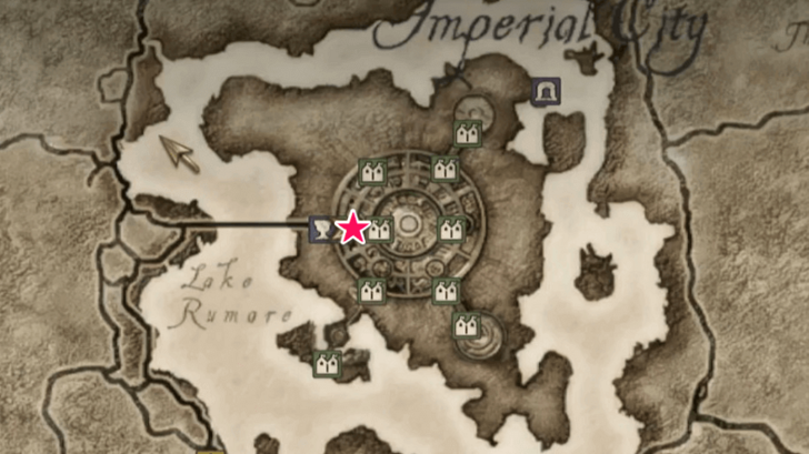 Burning Trail Starting Location Map