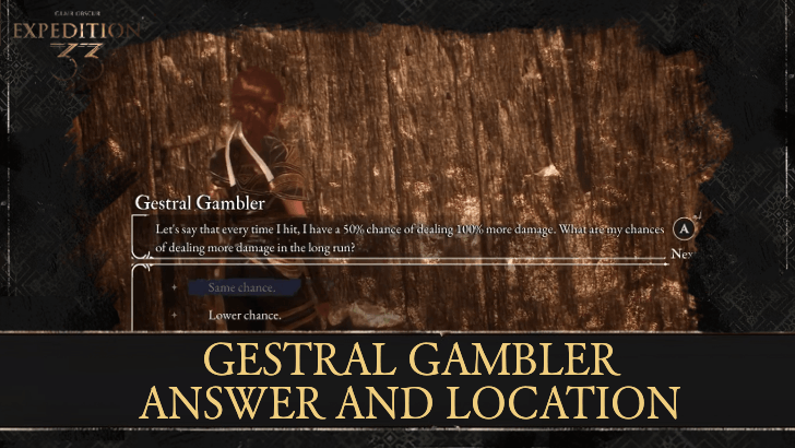Gestral Gambler Answer and Location