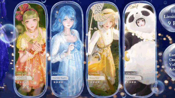 Inifinity Nikki Free 4-Star Outfits