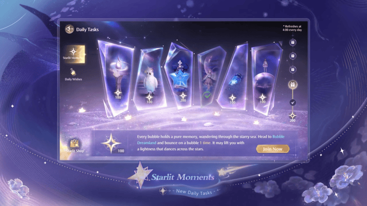 Infinity Nikki Starlit Moments Daily Tasks.png