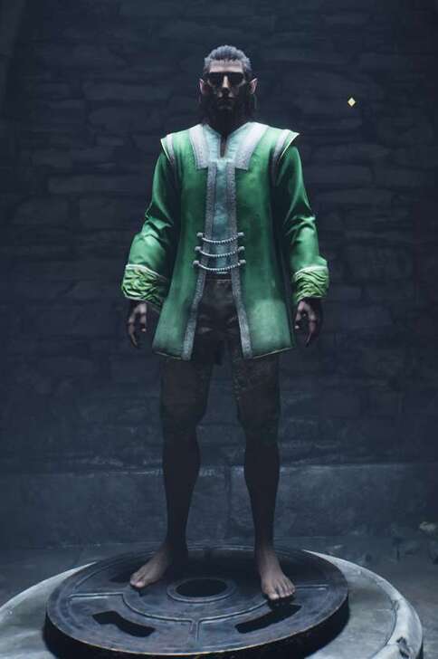 Speechcraft Green Brocade Doublet