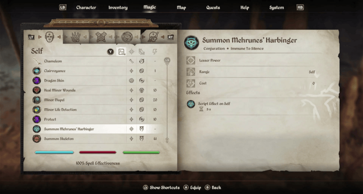 Summon Mehrunes Harbinger Spell