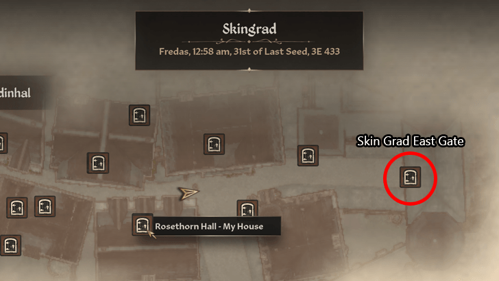 Rosethorn Hall Map Location