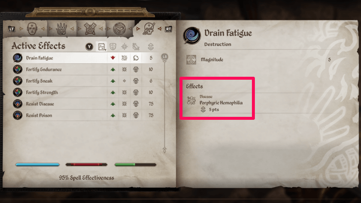 Disease Debuff Active Effects