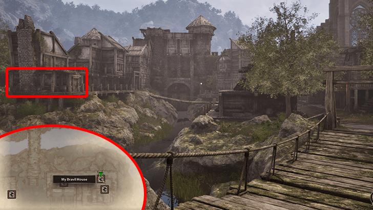 Bravil House Map Location