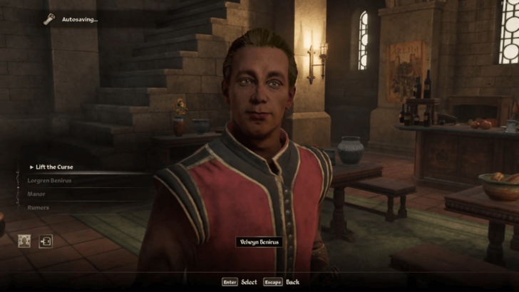 TES IV Oblivion Ask Velwyn to Lift Curse