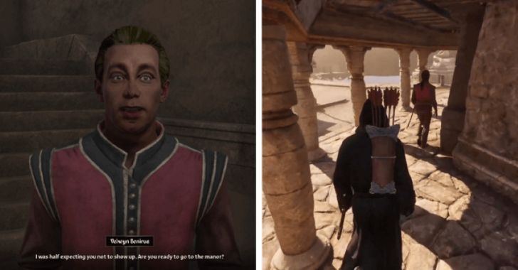 TES IV Oblivion Follow Velwyn to Manor