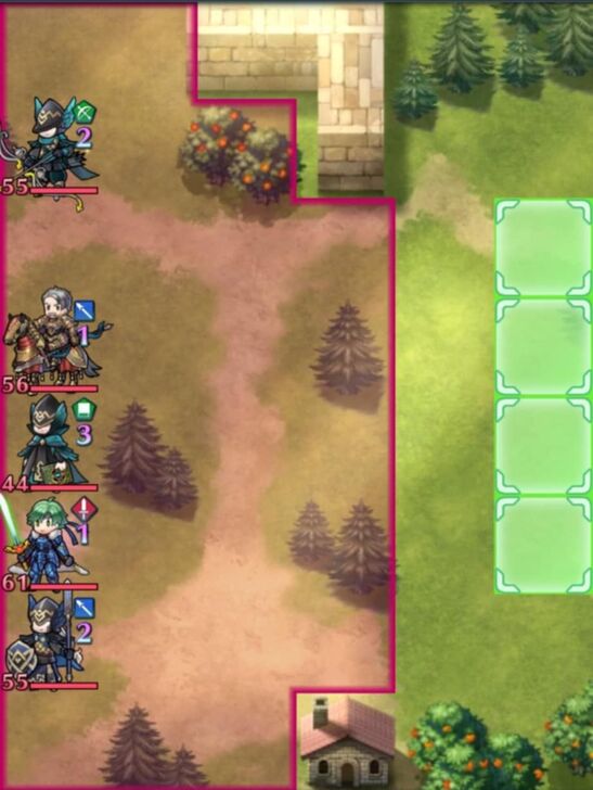 Fire Emblem Heroes - Mycen and Alm Lunatic Map