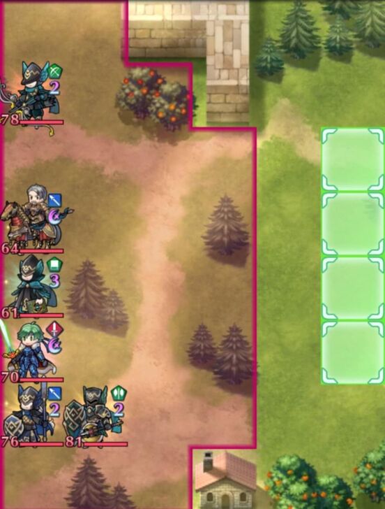 Fire Emblem Heroes - Mycen and Alm Infernal Map