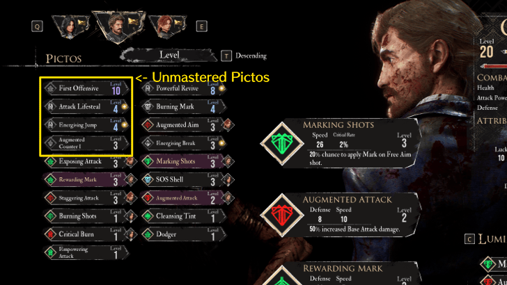 Expedition 33 - How to Unlock Lumina of Pictos